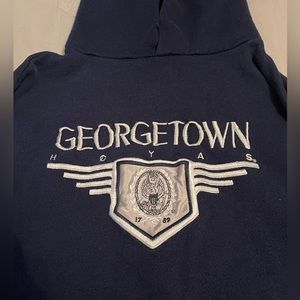 Vintage 1990’s Georgetown Hoyas Riddell Hoodie Sweatshirt Size L
